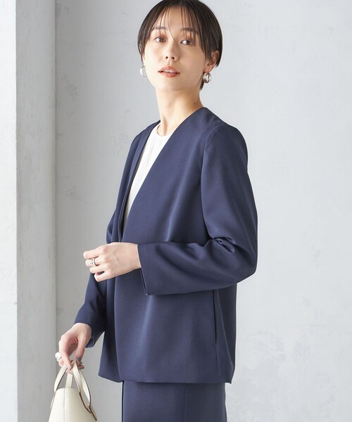 セール】〈手洗い可能／撥水加工／接触冷感〉カラーレス ジャケット