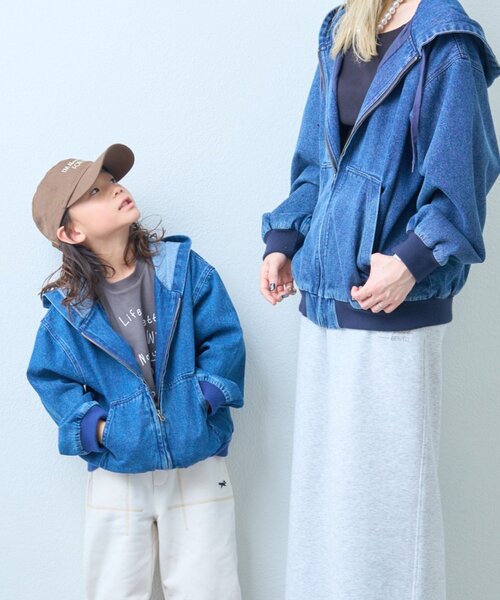 KIDS】【FOX×TYPY】ZIPデニムフードブルゾン（ブルゾン）｜PENNEYS（ぺ