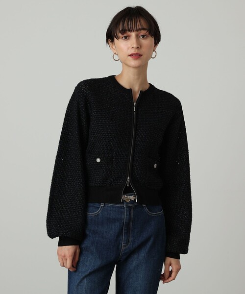 セール】【セットアップ対応商品】カラミツイードブルゾン（ブルゾン