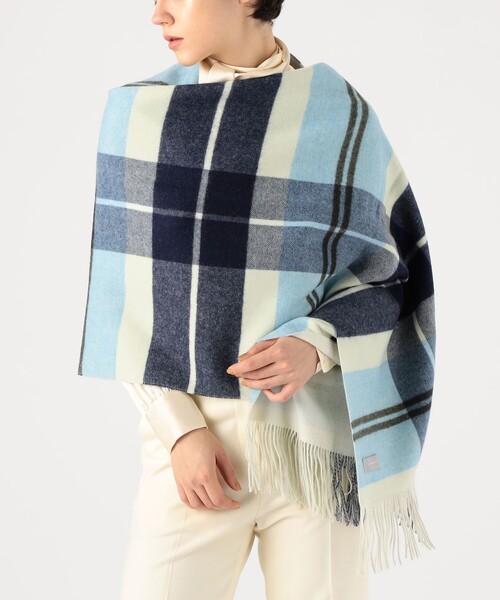 セール】TOMORROWLAND チェック カシミヤストール（ストール/ショール