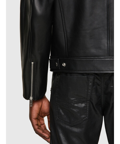 DIESEL（ディーゼル）の「メンズ シープスキン シングルレザー