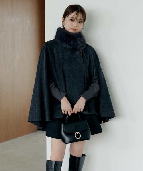 SNIDEL（スナイデル）の「ショートケープコート（その他アウター