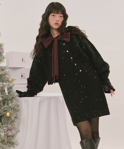 spangle knit set up / スパンコールニットセットアップ（セットアップ