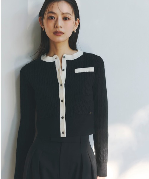 ZOZO限定商品＆限定カラー】リトルケーブルニットカーディガン