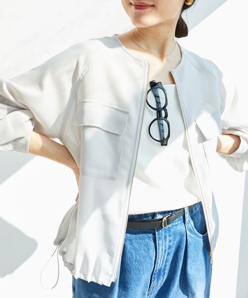 新品【COUTURE D`ADAM】別注バイカラーサテンジャケット