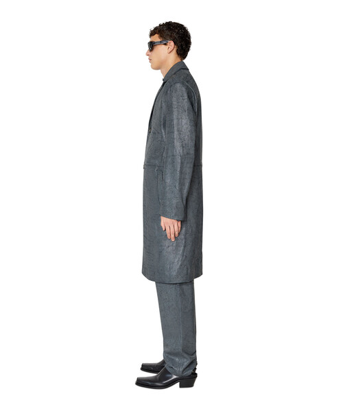 DIESEL（ディーゼル）の「メンズ レザージャケット ロング フェイク