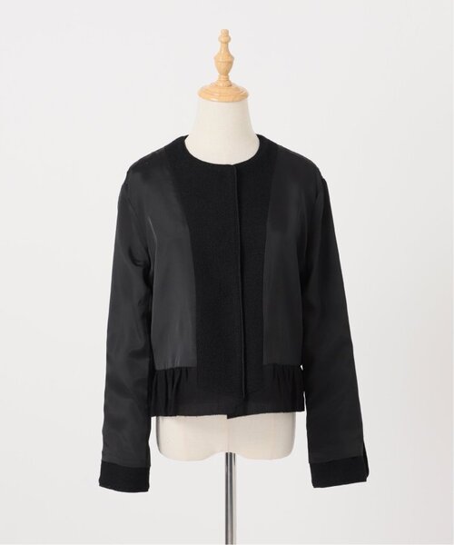 セール】ノーカラーツイードジャケット（ノーカラージャケット