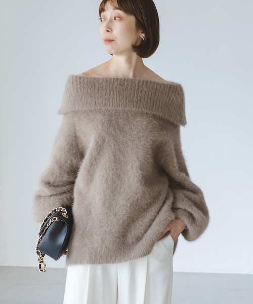 Noble（ノーブル）の「【NOBLE×L'AUBE BLANC】FOX/カシミヤオフ