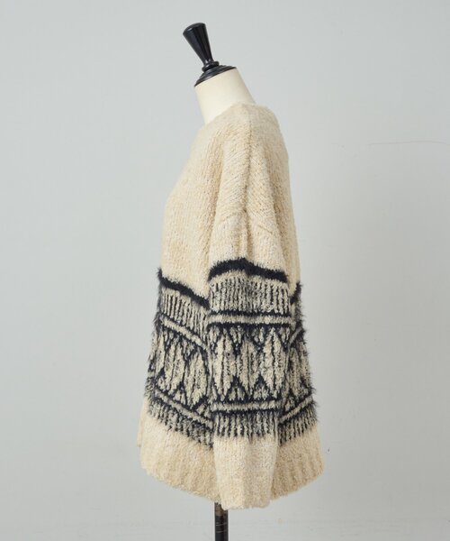 ビッグフェアアイル柄プルオーバー（ニット/セーター）｜BEARDSLEY