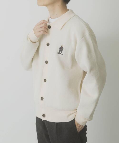 セール】Teddy Bear Wフェイスニットシャツカーディガン（カーディガン