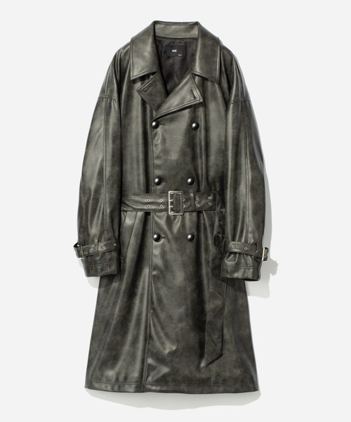 HARE（ハレ）の「【SET UP対応】レザートレンチコート(HARE)（トレンチ