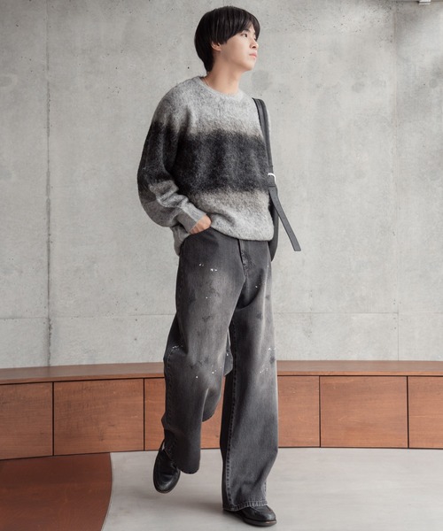 SINSS（シンス）の「Wool blend gradation knit / ウールブレンド
