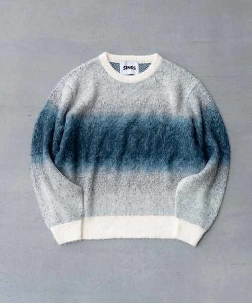 Wool blend gradation knit / ウールブレンドグラデーションニット