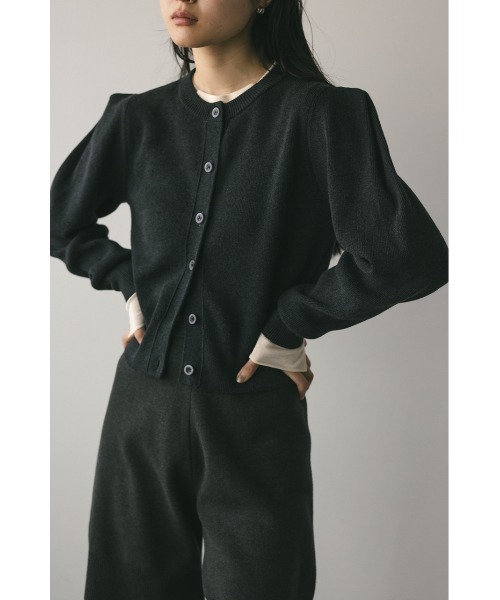 セール】ショルダータックニットカーディガン（カーディガン/ボレロ