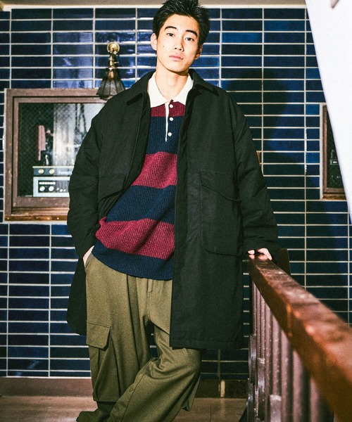 セール】中綿パッチステンカラーコート（ステンカラーコート）｜niko