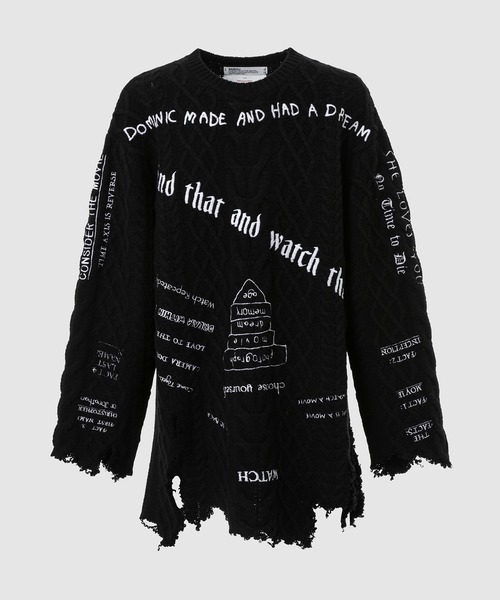 TATTOO' Embroidery Cable Knit（ニット/セーター）｜DAIRIKU