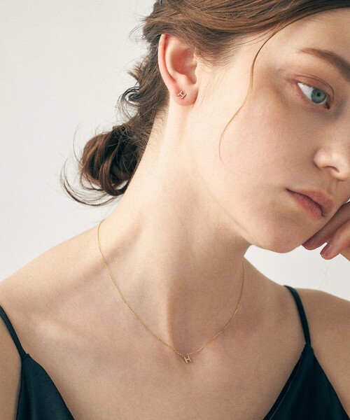 ete（エテ）の「○[レタード] K18YG ダイヤモンド ピアス（ピアス