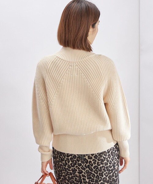 BATONER（バトナー）の「【SHIPS別注】BATONER:ハーフ ジップ ニット