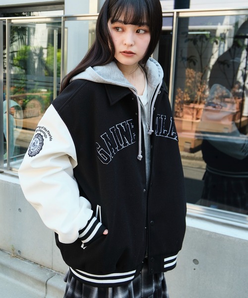 WEGO（ウィゴー）の「WEGO/メルトンワッペンスタジャン（スタジャン