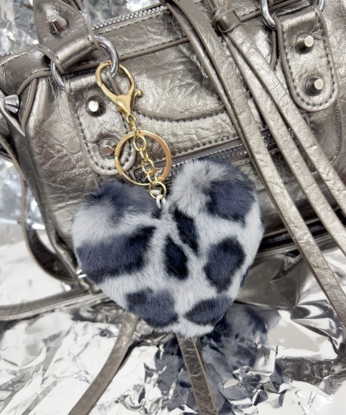 セール】【MASHIRO】レオパードモチーフカラーエコファーバッグ