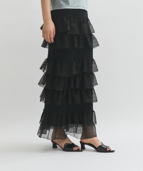 シアーフリルスカート（スカート）｜ADAM ET ROPE'（アダムエロペ）の