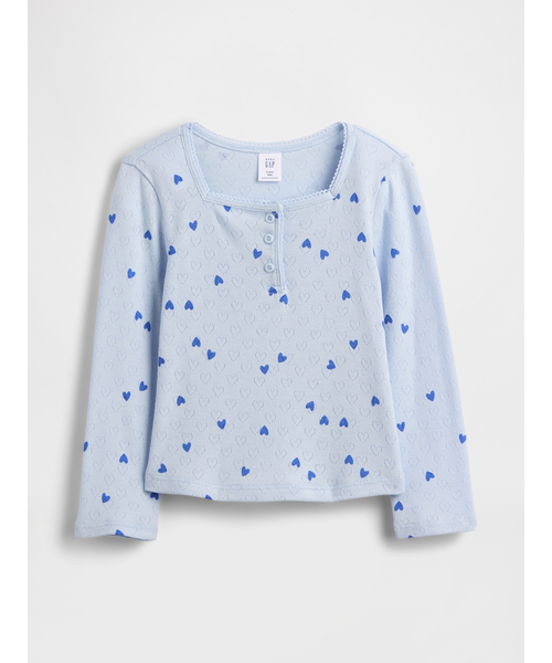 ポインテール ヘンリーネック トップス (幼児・ベビー)（Tシャツ