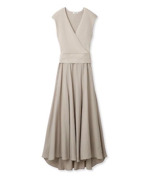 FRAY I.D（フレイアイディー）の「カシュクールリブニットコンビ