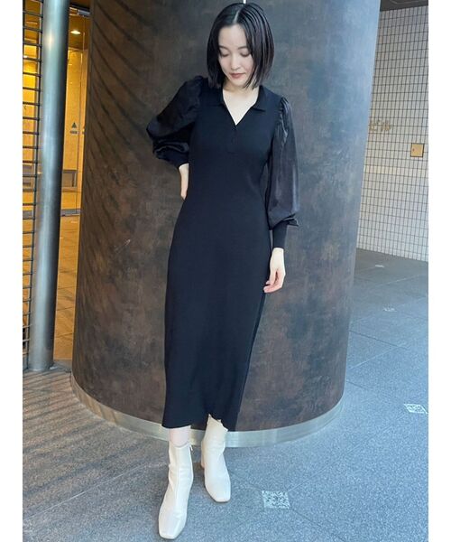 LAGUNAMOON（ラグナムーン）の「シャツカラードッキングニット