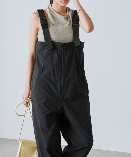 forksy.】ナイロンベルト付きサイドポケットオーバーオール
