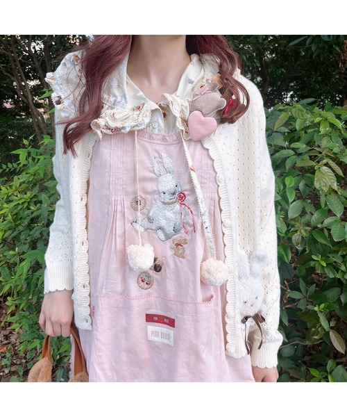 PINK HOUSE（ピンクハウス）の「クッキーラビッツ刺繍入りローン