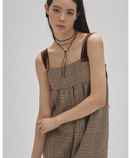 TODAYFUL（トゥデイフル）の「Check Wide Combinaison（つなぎ