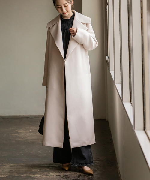 Noble（ノーブル）の「トリプルクロスワイドカラーロングコート