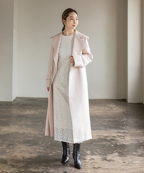 Noble（ノーブル）の「トリプルクロスワイドカラーロングコート