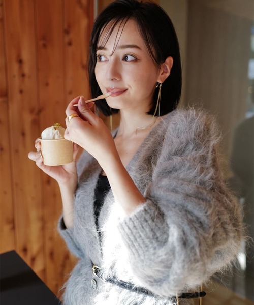 セール】スーリーアルパカニットカーディガン（カーディガン/ボレロ