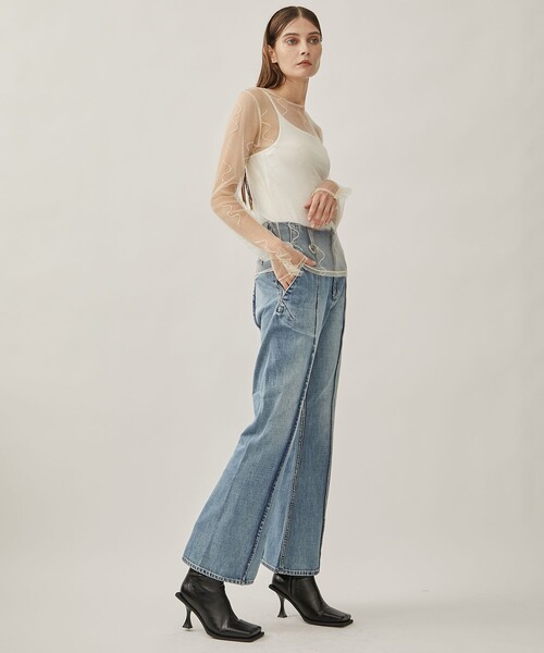 YOHEI OHNO/ヨウヘイオオノ】ベーシックウォッシュドデニム（デニム