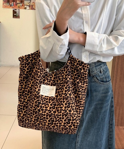 セール】Liaa/ロープデザイン レオパード 豹柄 トートバッグ A18570