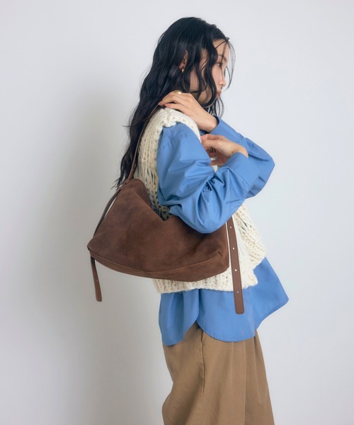 牛革】ミニマルショルダーバッグ（ショルダーバッグ）｜soins（ソワン