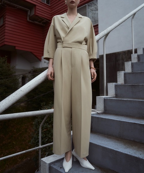 ADAM ET ROPE'（アダムエロペ）の「テーラードジャンプスーツ（つなぎ