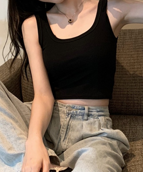 ショート丈タンクトップ（タンクトップ）｜IRADOWL（アイラドール）の