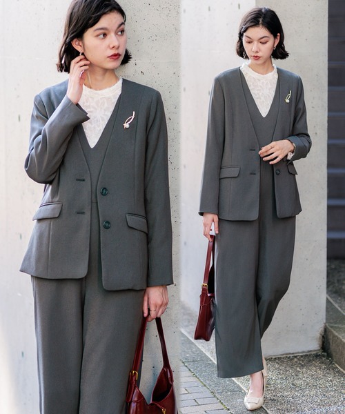 セール】【入卒式/セレモニー】ジャケット＆ブラウス＆オールインワン3