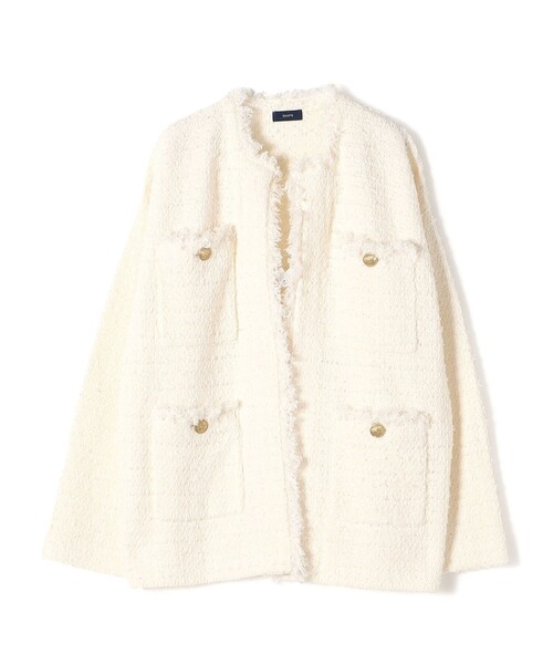 SHIPS（シップス）の「〈手洗い可能〉ニット ツイード クルーネック