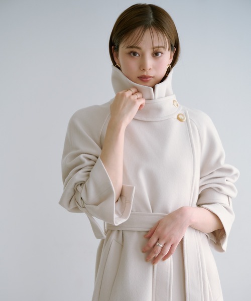 SNIDEL（スナイデル）の「ウールカシミヤスタンドカラーコート（その他