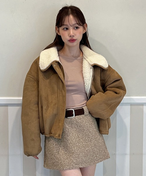 最高級イタリア製✨PREVIEW ドライバーズジャケット ムートン