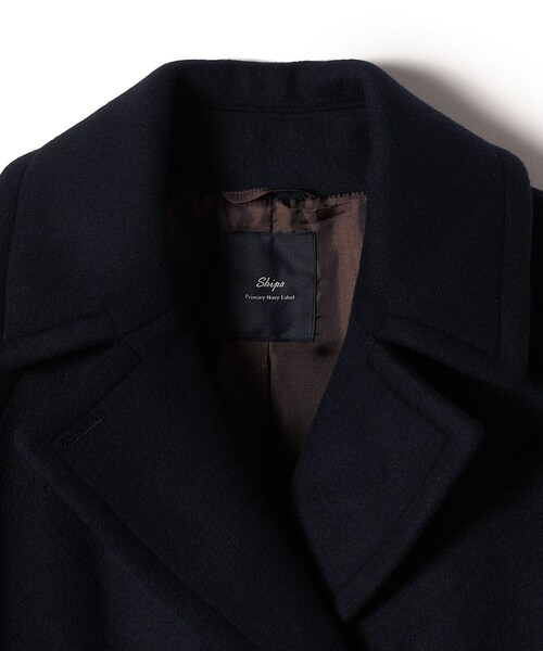 SHIPS Primary Navy Label:ネイビー Pコート（ピーコート）｜SHIPS