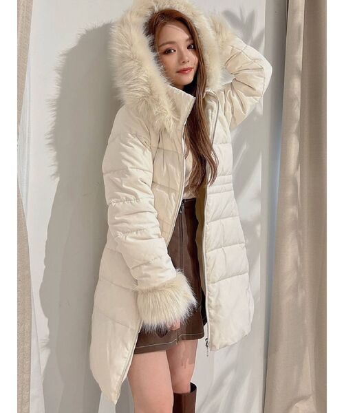 RESEXXY（リゼクシー）の「フード付ダウンコート（ダウンジャケット