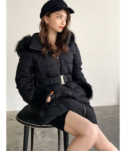 RESEXXY（リゼクシー）の「フード付ダウンコート（ダウンジャケット