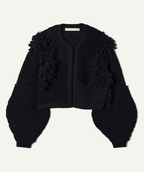 leinwande（ラインヴァンド）の「Hand Knitted Patchwork Cardigan