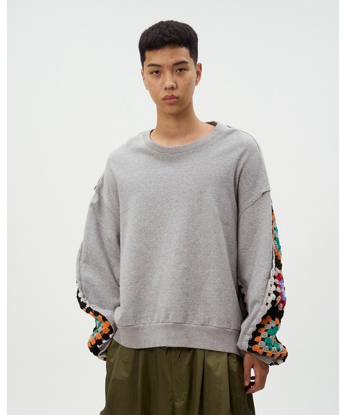 CROCHET SLEEVE SWEAT（スウェット）｜DISCOVERED（ディスカバード）の