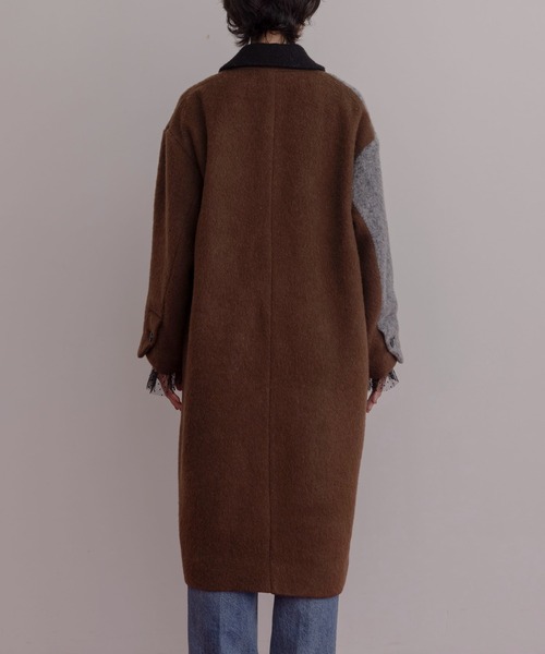 Eimee Law（エイミーロウ）の「ミックスシャギー配色ロングコート