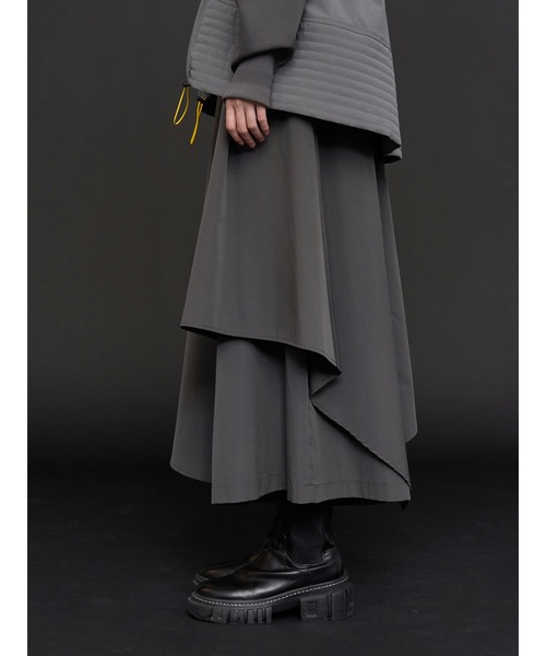 ASYMME LAYERED PT / アシメレイヤードパンツ（その他パンツ）｜UN3D